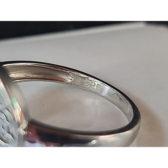 925 Sterling Silver Tree Of Life Ring, Size US 10.5, Vintage - Picture 7 of 10